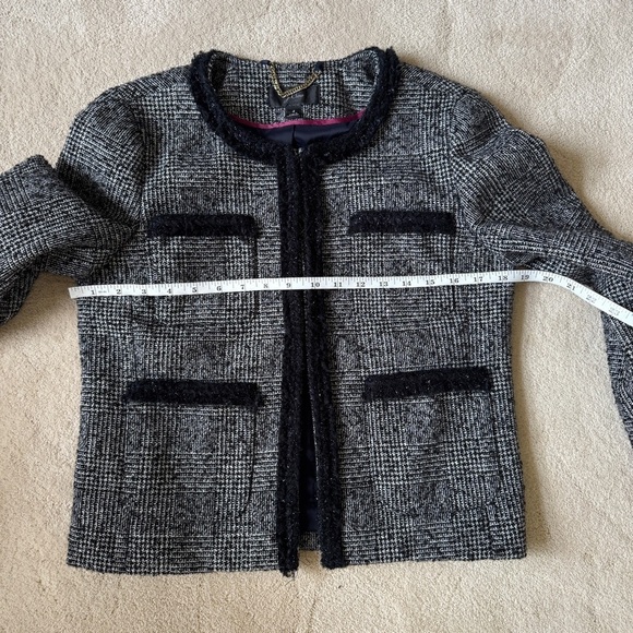J. Crew Black and Gray Tweed Lady Jacket Blazer - Picture 9 of 10